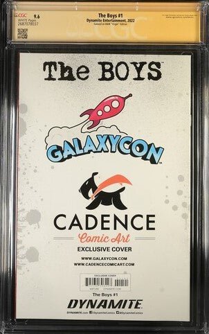 The Boys #1 B&W Virgin Dynamite Entertainment CGC Signature Series 9.6 Signed Antony Starr - Image 3