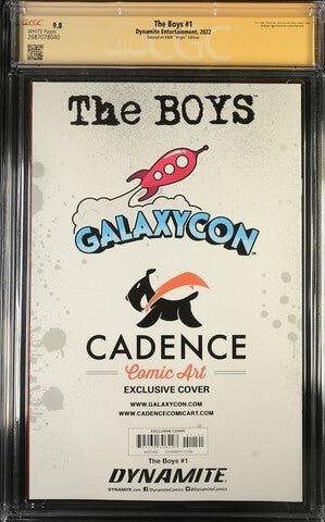 The Boys #1 B&W Virgin Dynamite Entertainment CGC Signature Series 9.8 Signed Antony Starr - Image 3