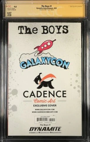The Boys #1 B&W Virgin Dynamite Entertainment CGC Signature Series 9.8 Signed Antony Starr - Image 9