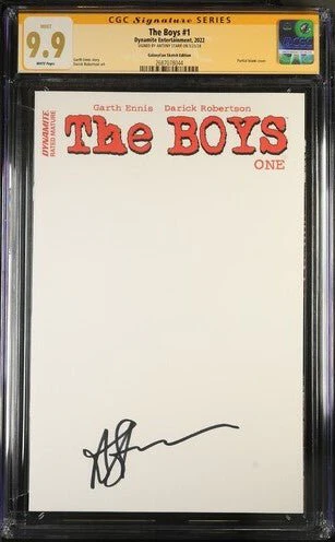 The Boys #1 Dynamite Entertainment CGC Signature Series 9.9 Signed Antony Starr - Image 2