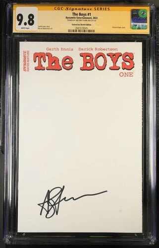 The Boys #1 Sketch Edition Dynamite Entertainment CGC Signature Series 9.8 Signed Antony Starr - Image 2