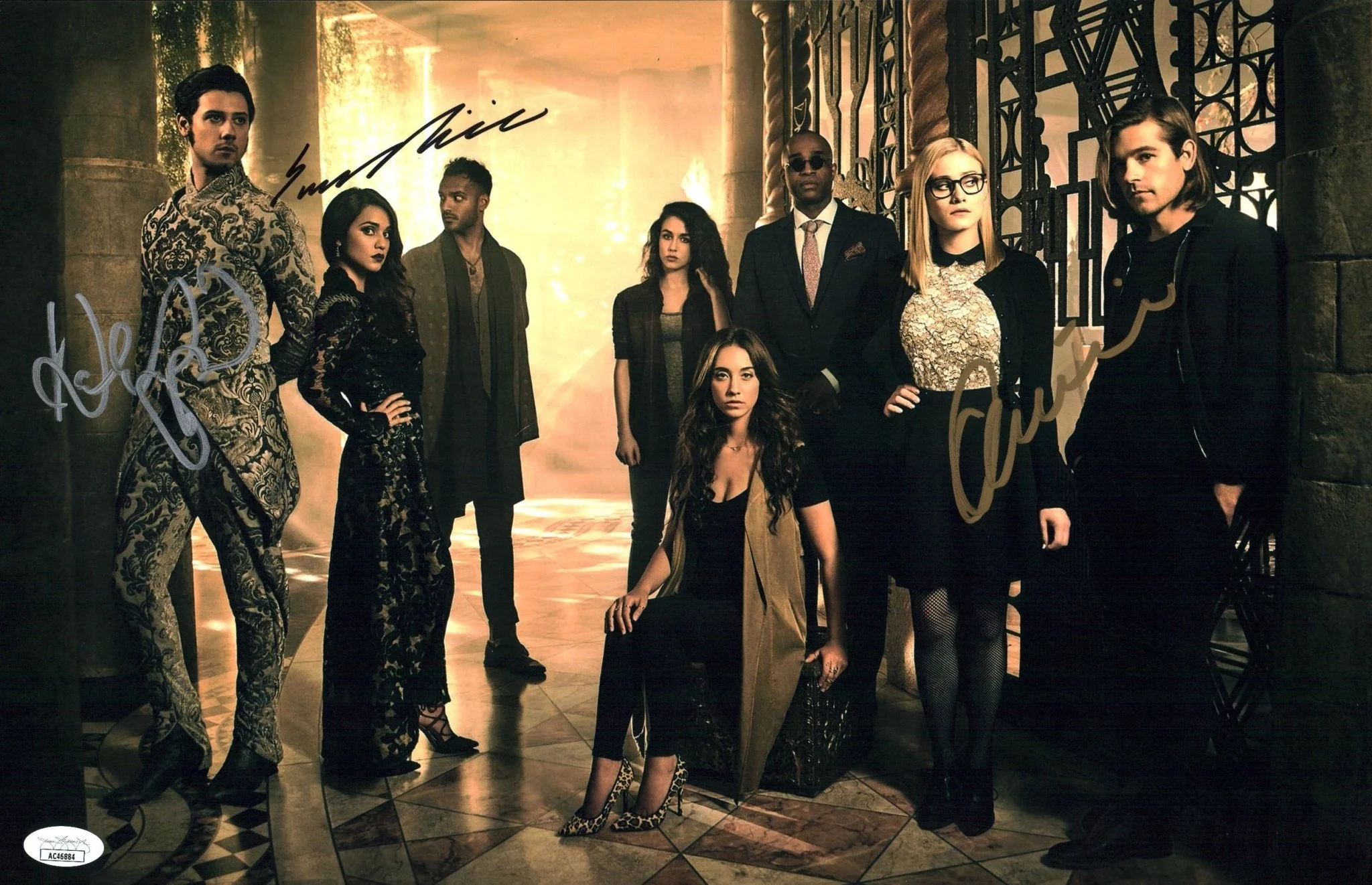 The Magicians 11x17 Photo Poster Cast x 3 Signed Appleman Bishil Dudley JSA Certified Autograph - Image 2