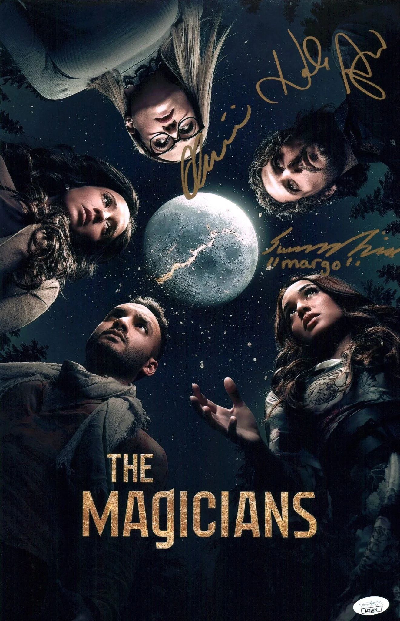 The Magicians 11x17 Photo Poster Cast x3 Signed Appleman Dudley Bishil JSA Certified  Autograph - Image 2