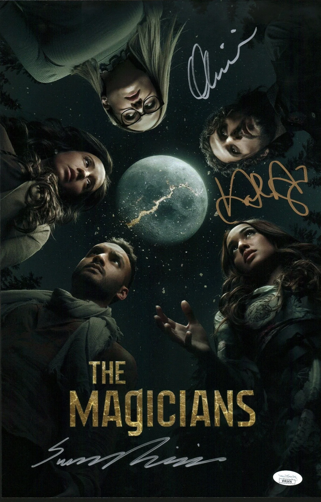 The Magicians 11x17 Photo Poster Cast x3 Signed Appleman Dudley Bishil JSA Certified  Autograph - Image 3