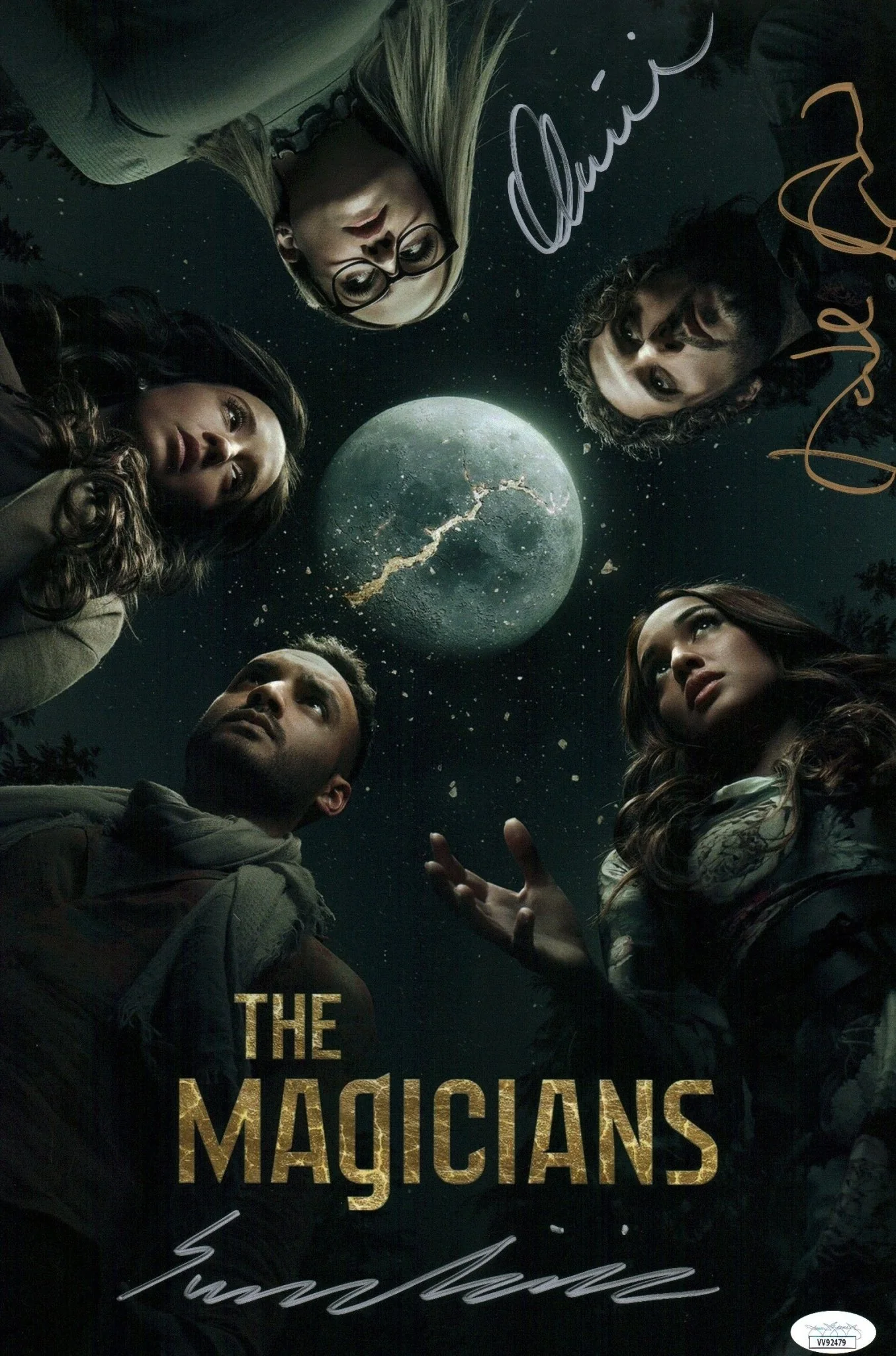 The Magicians 11x17 Photo Poster Cast x3 Signed Appleman Dudley Bishil JSA Certified  Autograph - Image 4