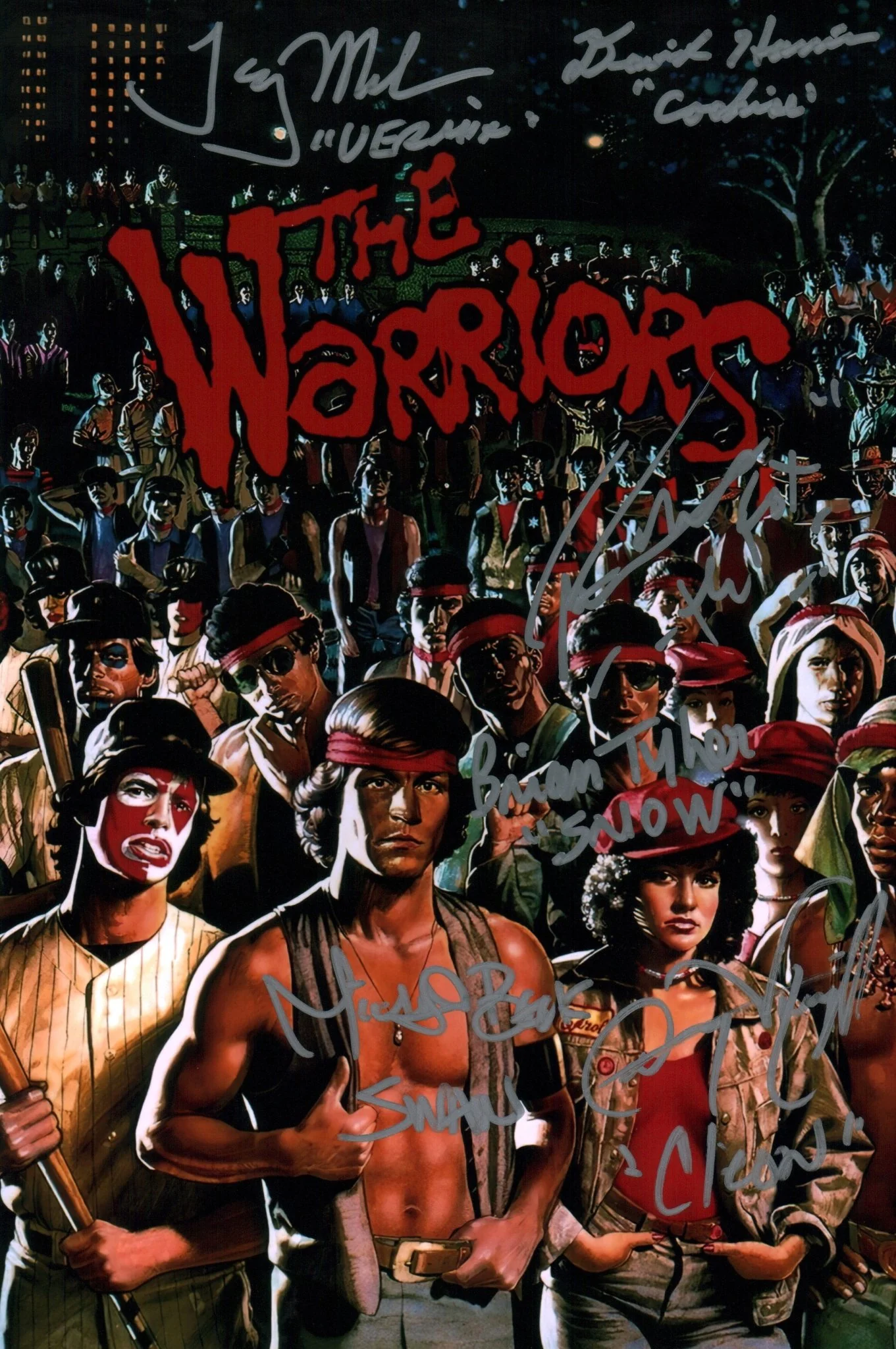 The Warriors 8x12 Cast x6 Signed Photo Tyler, Harris, Wright, Beck, Waites, Michos JSA Certified Autograph - Image 2