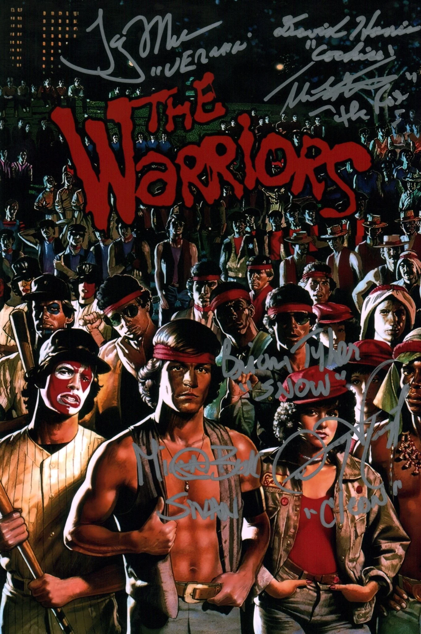 The Warriors 8x12 Cast x6 Signed Photo Tyler, Harris, Wright, Beck, Waites, Michos JSA Certified Autograph - Image 3