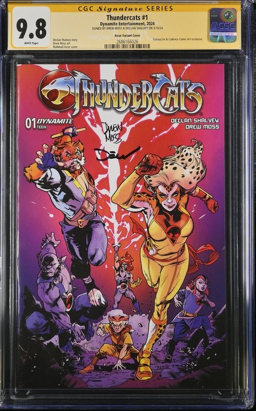 Thundercats #1 Asrar Variant Cover GalaxyCon Exclusive CGC Signature Series 9.8 x2 Signed Moss, Shalvey - Image 4