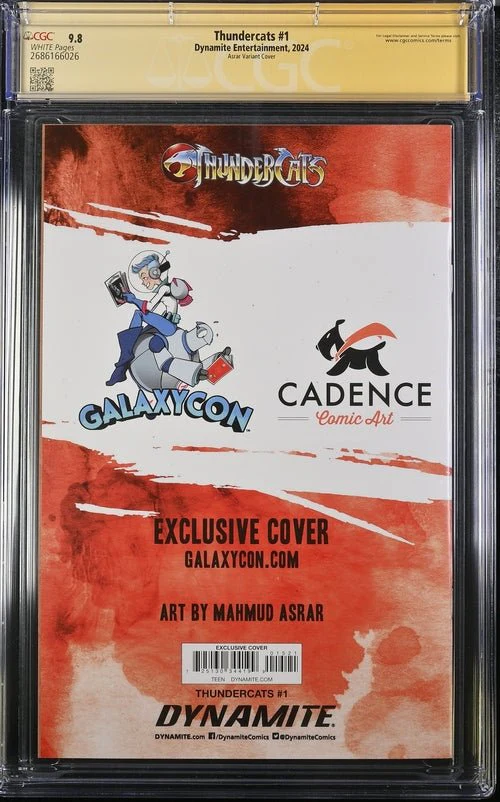 Thundercats #1 Asrar Variant Cover GalaxyCon Exclusive CGC Signature Series 9.8 x2 Signed Moss, Shalvey - Image 5