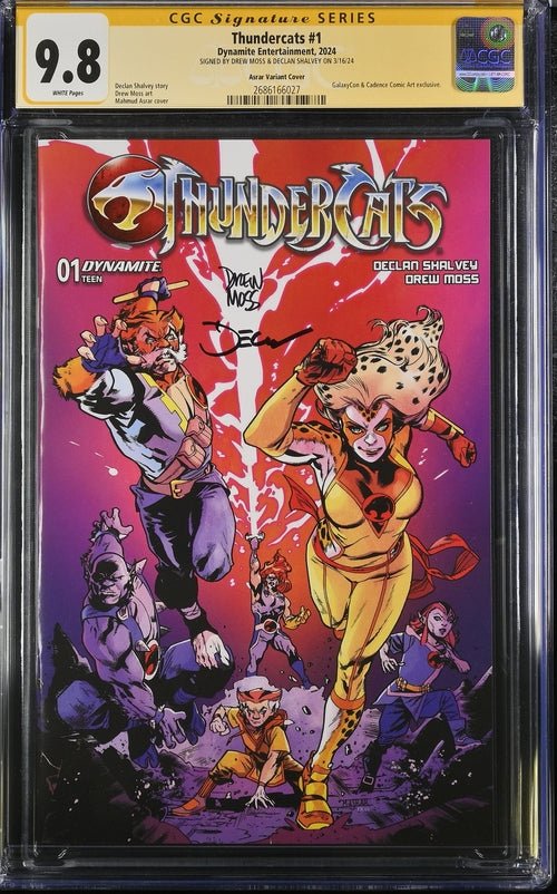 Thundercats #1 Asrar Variant Cover GalaxyCon Exclusive CGC Signature Series 9.8 x2 Signed Moss, Shalvey - Image 6