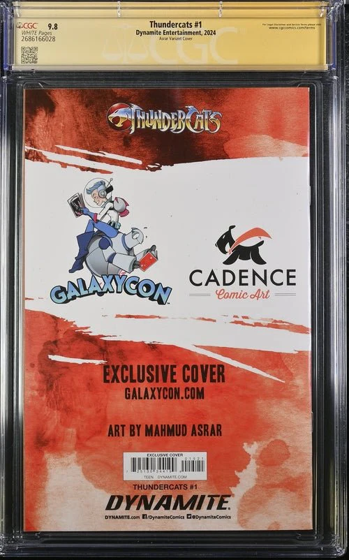 Thundercats #1 Asrar Variant Cover GalaxyCon Exclusive CGC Signature Series 9.8 x2 Signed Moss, Shalvey - Image 9