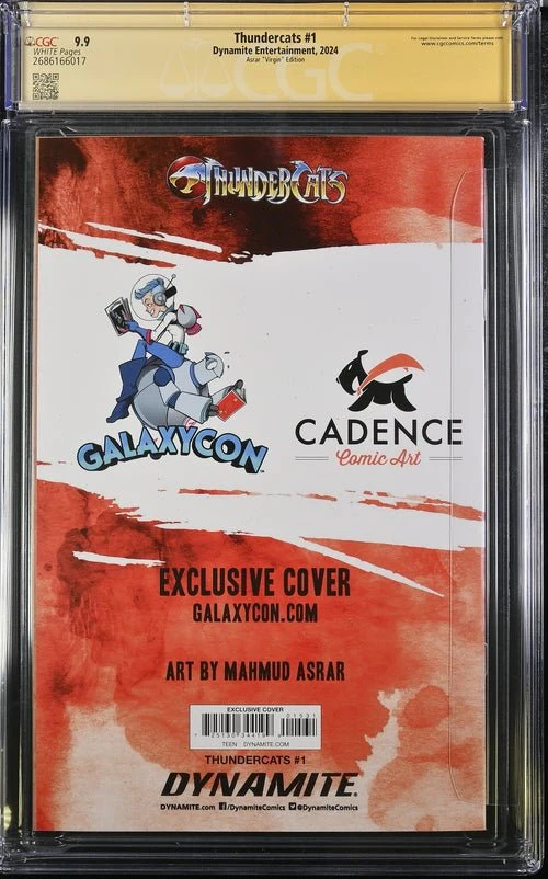 Thundercats #1 Asrar Virgin Edition Dynamite Comics CGC Signature Series 9.9 Signed Moss, Shalvey - Image 11