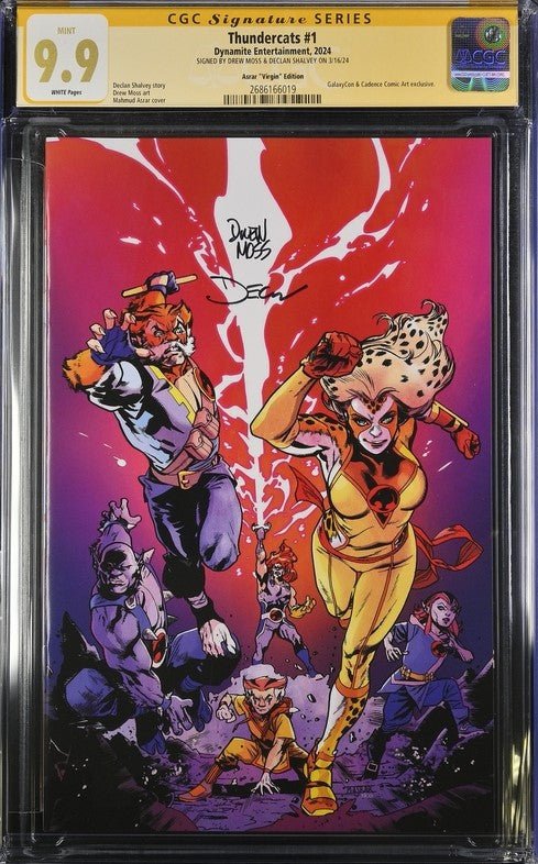 Thundercats #1 Asrar Virgin Edition Dynamite Comics CGC Signature Series 9.9 Signed Moss, Shalvey - Image 2