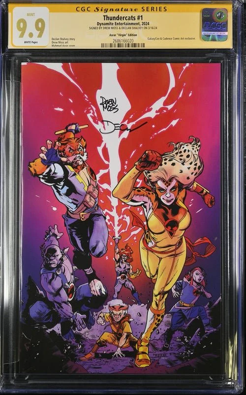 Thundercats #1 Asrar Virgin Edition Dynamite Comics CGC Signature Series 9.9 Signed Moss, Shalvey - Image 4