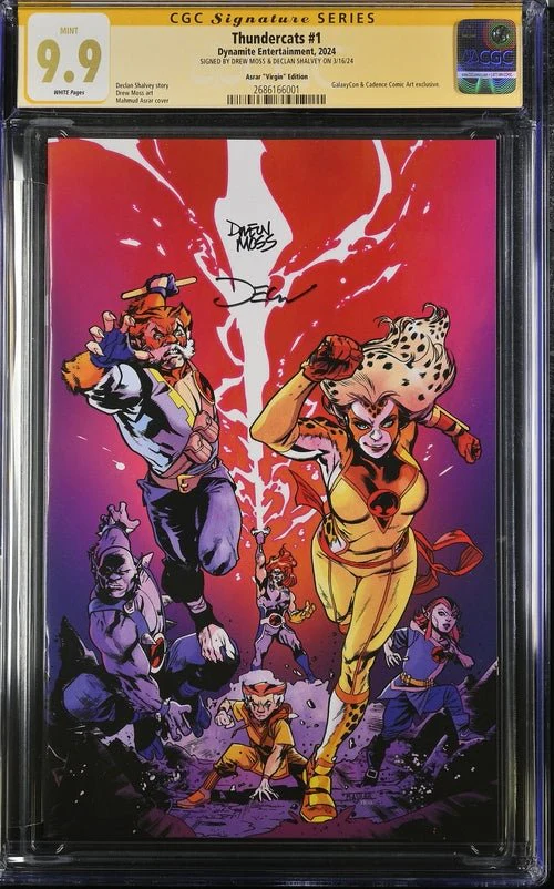 Thundercats #1 Asrar Virgin Edition Dynamite Comics CGC Signature Series 9.9 Signed Moss, Shalvey - Image 8