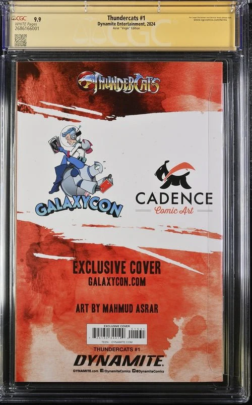Thundercats #1 Asrar Virgin Edition Dynamite Comics CGC Signature Series 9.9 Signed Moss, Shalvey - Image 9