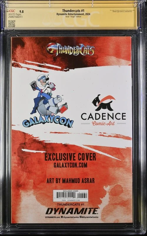 Thundercats #1 Asrar Virgin Variant Cover GalaxyCon Exclusive CGC Signature Series 9.8 x2 Signed Moss, Shalvey - Image 3