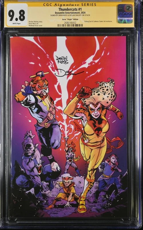 Thundercats #1 Asrar Virgin Variant Cover GalaxyCon Exclusive CGC Signature Series 9.8 x2 Signed Moss, Shalvey - Image 4