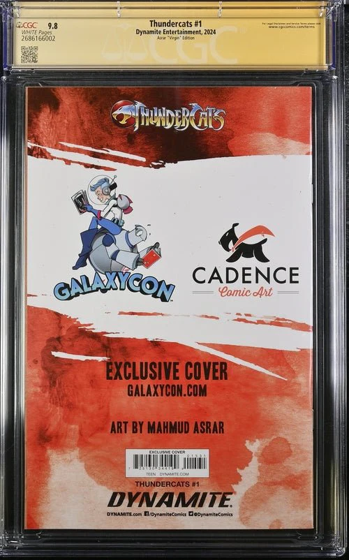 Thundercats #1 Asrar Virgin Variant Cover GalaxyCon Exclusive CGC Signature Series 9.8 x2 Signed Moss, Shalvey - Image 5