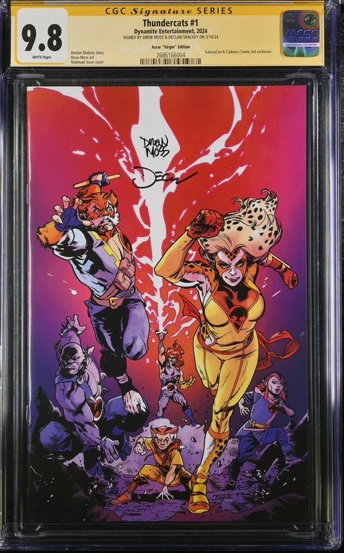Thundercats #1 Asrar Virgin Variant Cover GalaxyCon Exclusive CGC Signature Series 9.8 x2 Signed Moss, Shalvey - Image 6