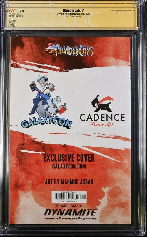 Thundercats #1 Asrar Virgin Variant Cover GalaxyCon Exclusive CGC Signature Series 9.8 x2 Signed Moss, Shalvey - Image 7