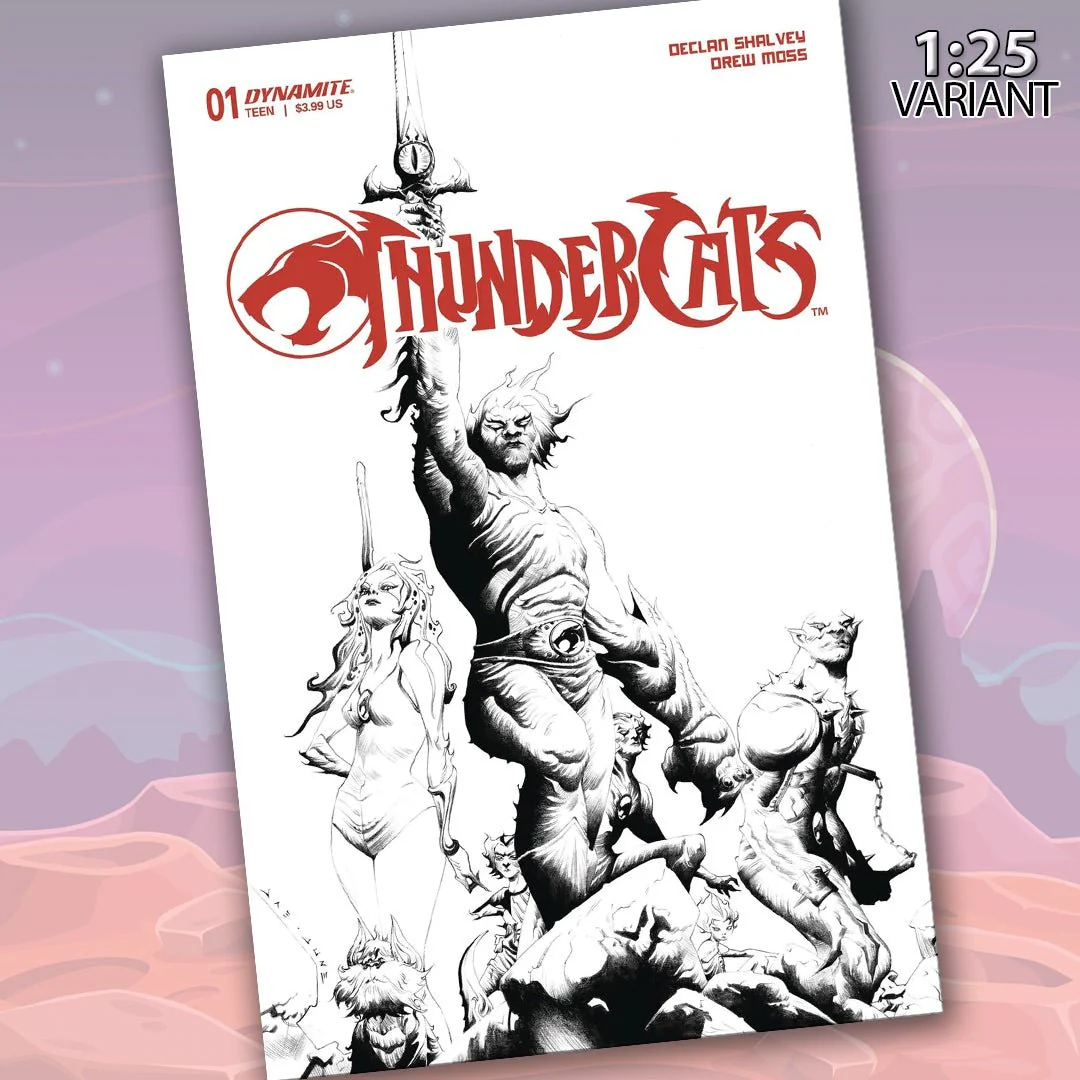 Thundercats #1 Cover T 1:25 Jae Lee Line Art Variant Cover Comic Book