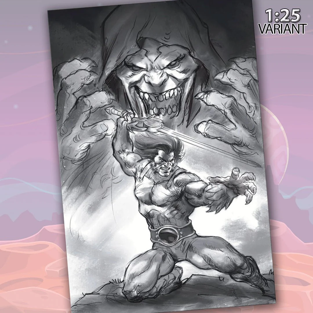 Thundercats #1 Cover U 1:25 Lucio Parrillo Line Art Virgin Variant Cover Comic Book