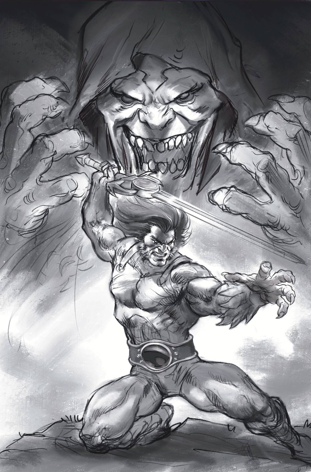 Thundercats #1 Cover U 1:25 Lucio Parrillo Line Art Virgin Variant Cover Comic Book - Image 2
