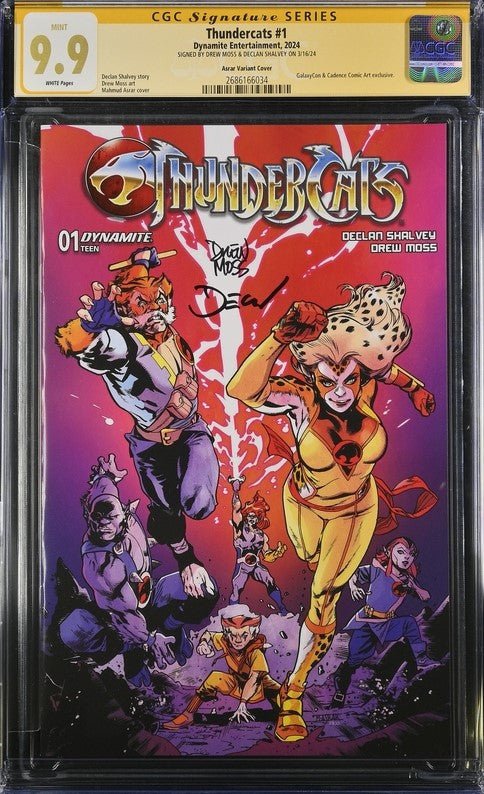 Thundercats #1 GalaxyCon Exclusive Asrar Variant Cover Dynamite Comics CGC Signature Series 9.9 Signed Moss, Shalvey - Image 2