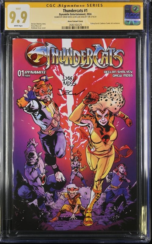 Thundercats #1 GalaxyCon Exclusive Asrar Variant Cover Dynamite Comics CGC Signature Series 9.9 Signed Moss, Shalvey - Image 4