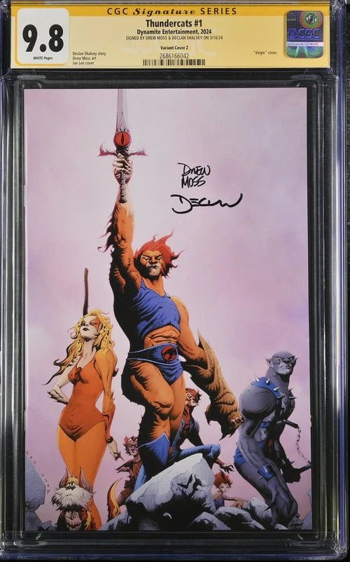 Thundercats #1 Variant Cover Z Dynamite Comics CGC Signature Series 9.8 x2 Signed Moss, Shalvey - Image 12