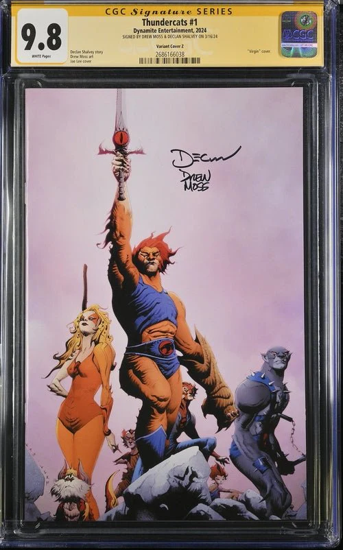 Thundercats #1 Variant Cover Z Dynamite Comics CGC Signature Series 9.8 x2 Signed Moss, Shalvey - Image 8