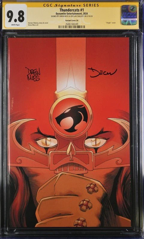 Thundercats #1 Variant Cover ZA Dynamite Comics CGC Signature Series 9.8 Signed Moss, Shalvey - Image 2
