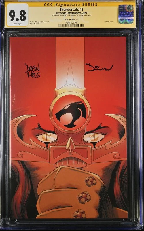 Thundercats #1 Variant Cover ZA Dynamite Comics CGC Signature Series 9.8 Signed Moss, Shalvey - Image 4