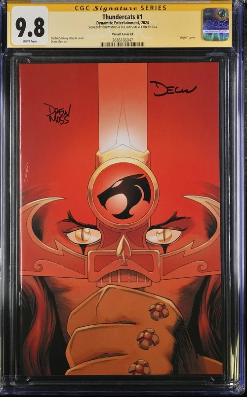 Thundercats #1 Variant Cover ZA Dynamite Comics CGC Signature Series 9.8 Signed Moss, Shalvey - Image 6