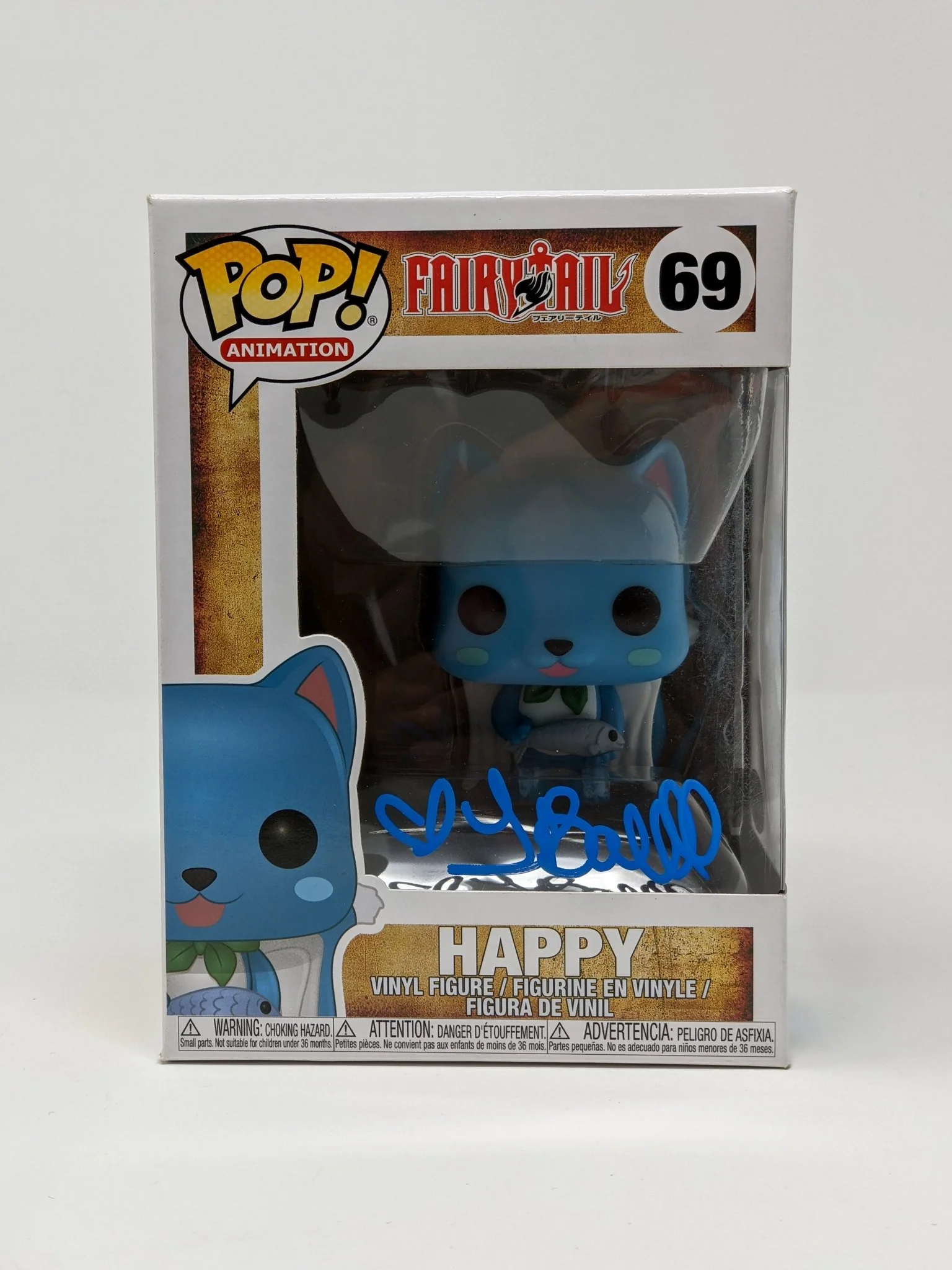 Tia Ballard Fairy Tail Happy #69 Signed Funko Pop JSA Certified Autograph - Image 3