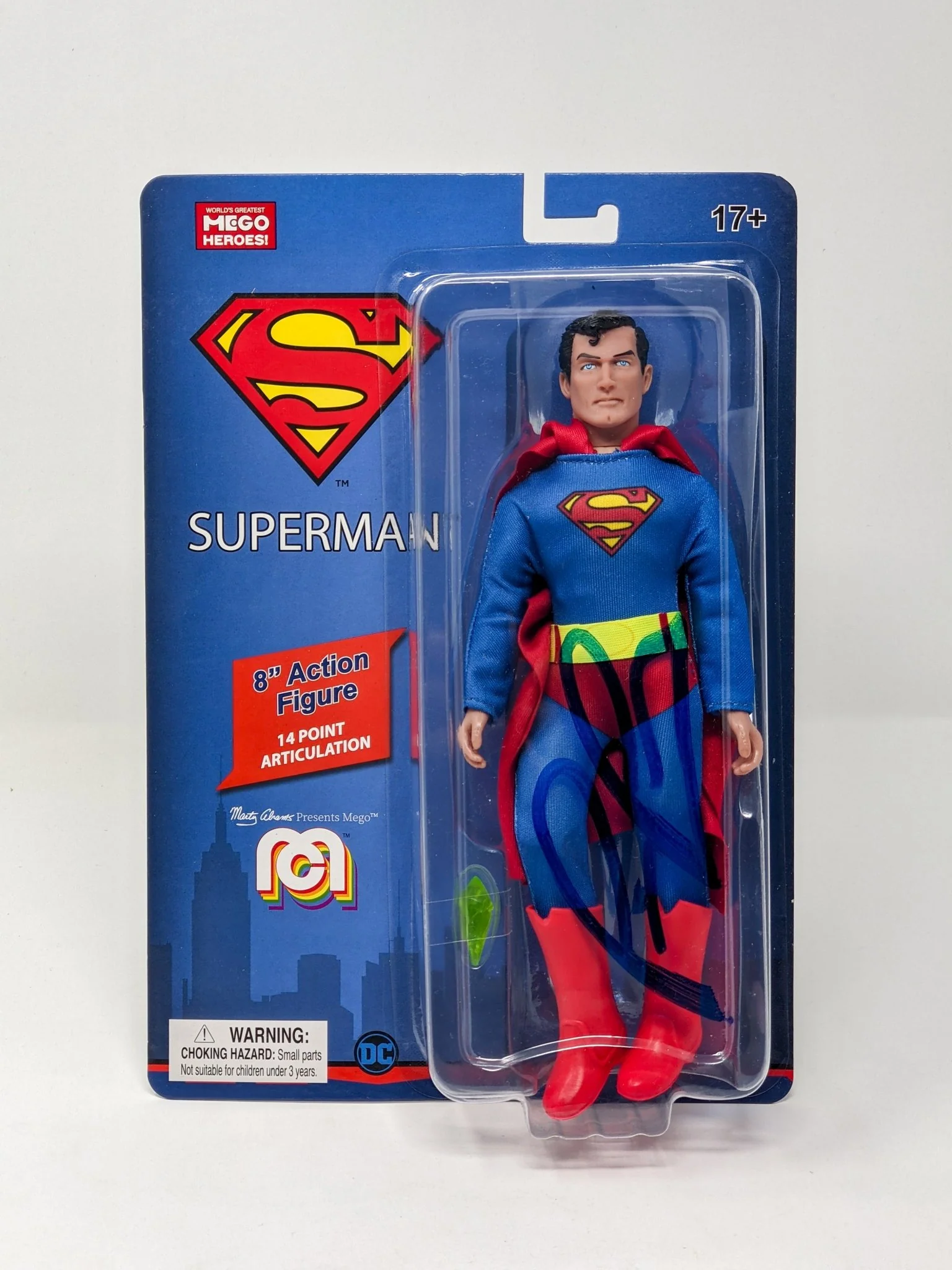 Tim Daly DC Superman Signed Mego Action Figure JSA Certified Autograph - Image 2