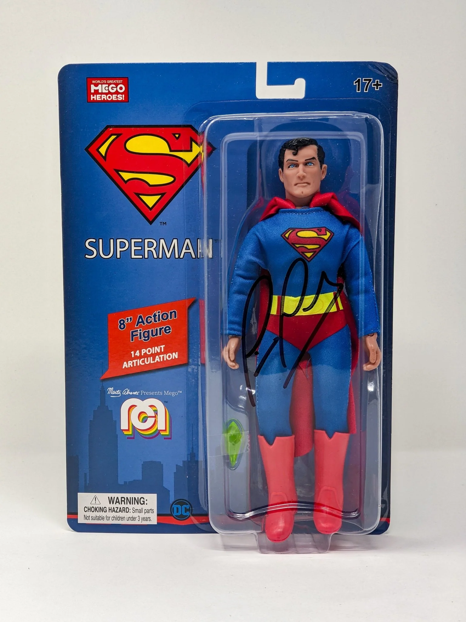 Tim Daly DC Superman Signed Mego Action Figure JSA Certified Autograph - Image 29