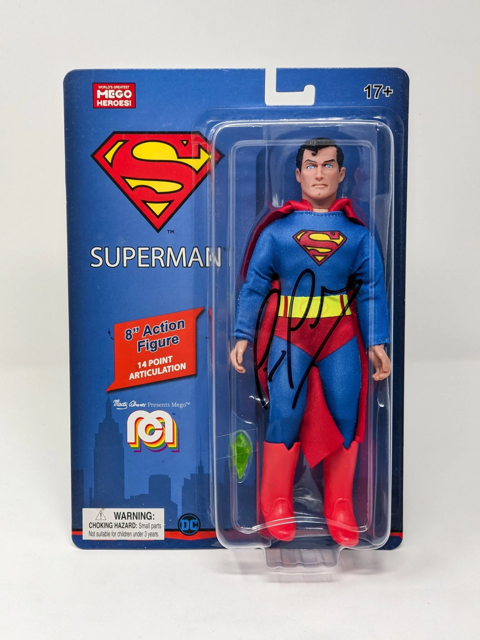 Tim Daly DC Superman Signed Mego Action Figure JSA Certified Autograph - Image 9