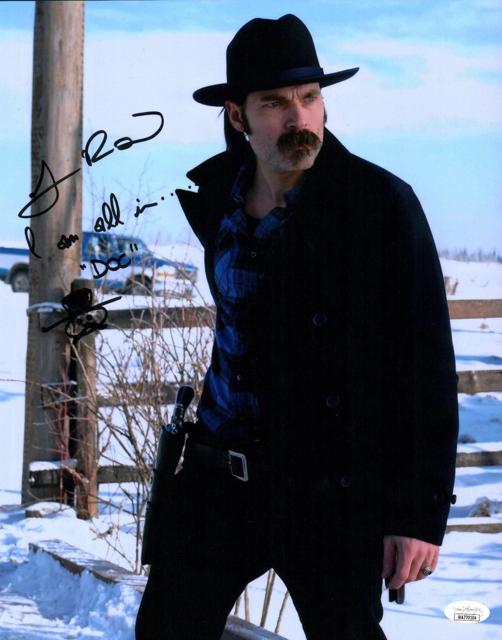 Tim Rozon Wynonna Earp 11x14 Signed Mini Poster JSA Certified Autograph - Image 2