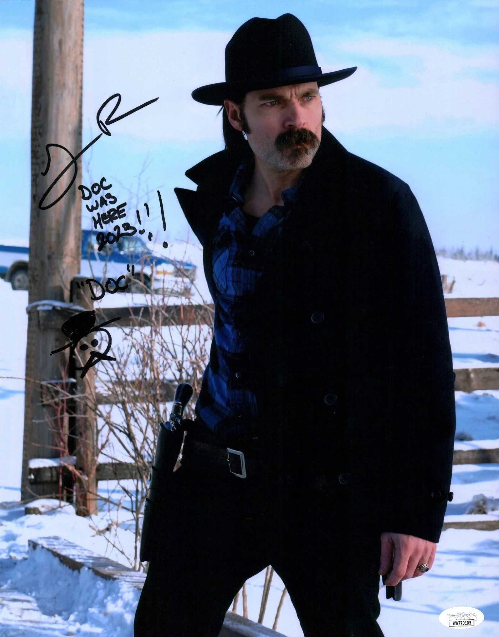 Tim Rozon Wynonna Earp 11x14 Signed Mini Poster JSA Certified Autograph - Image 3