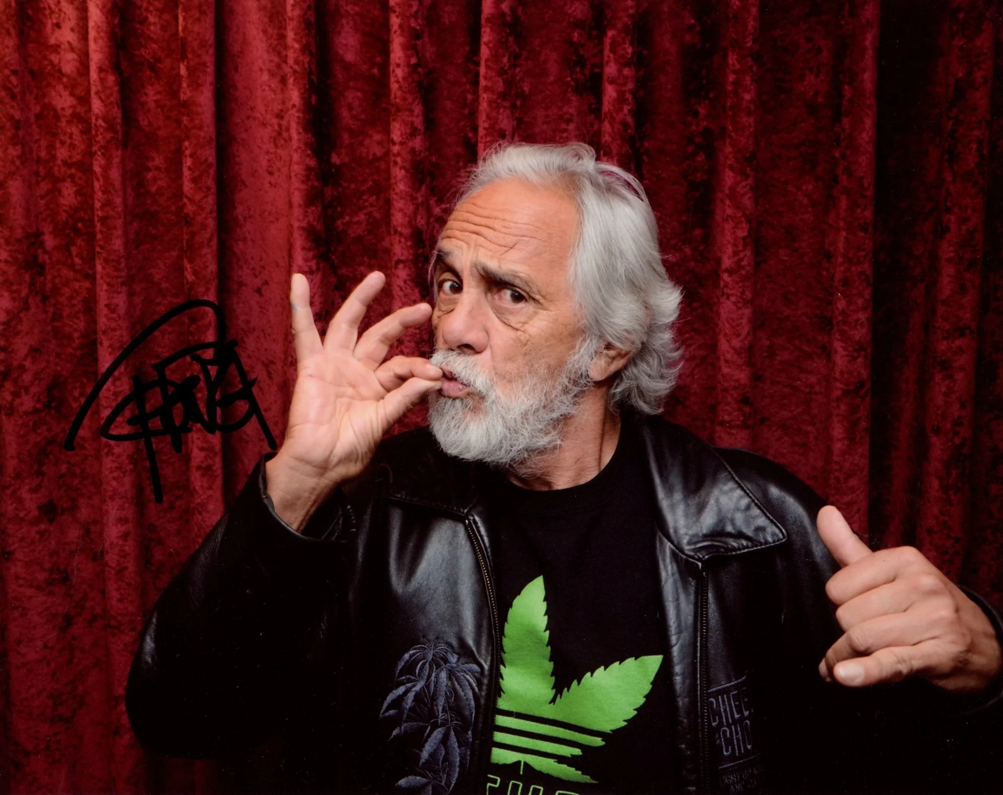 Tommy Chong Signed 8x10 Photo JSA Certified Autograph