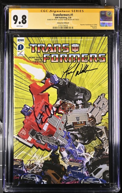 Transformers #1 GalaxyCon Exclusive Cover B IDW CGC Signature Series 9.8 Signed Cullen, Welker - Image 10