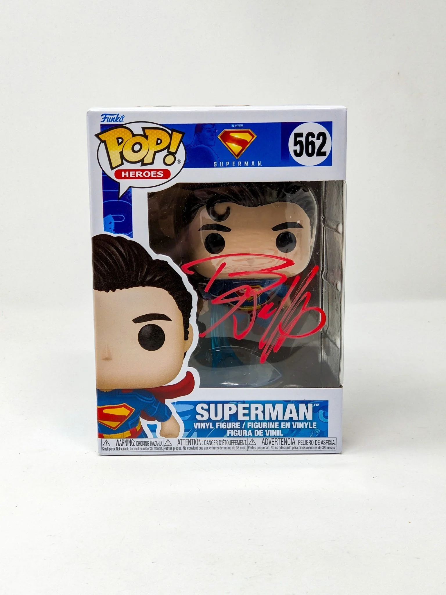 Travis Willingham Superman #562 Signed Funko Pop JSA Certified Autograph - Image 3