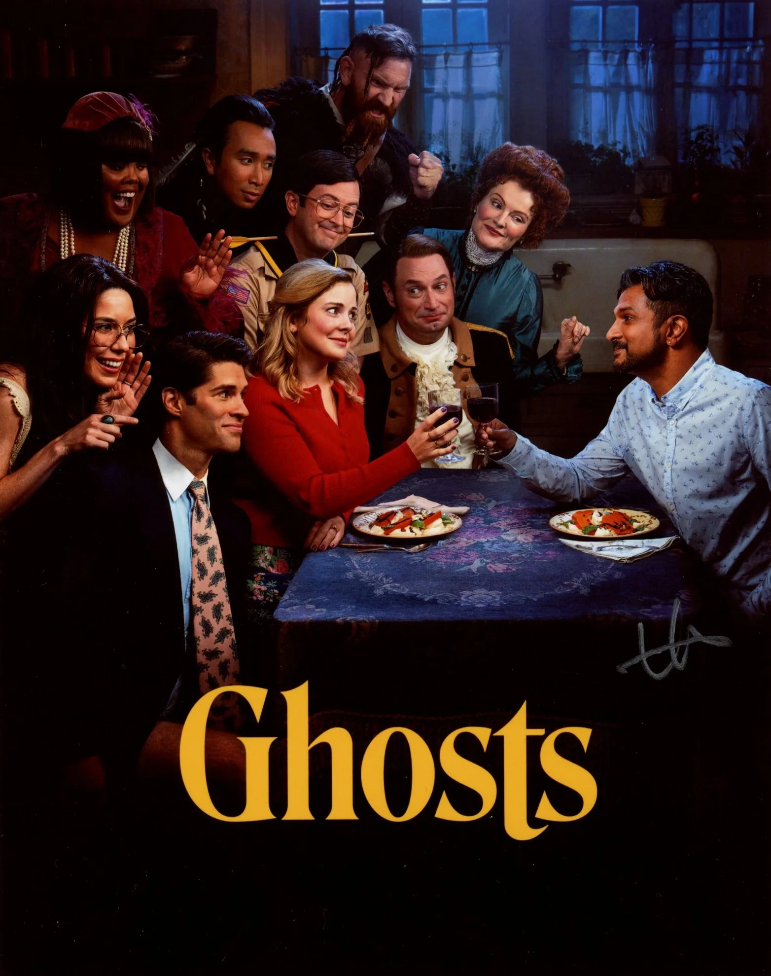 Utkarsh Ambudkar Ghosts 8x10 Signed Photo JSA Certified Autograph
