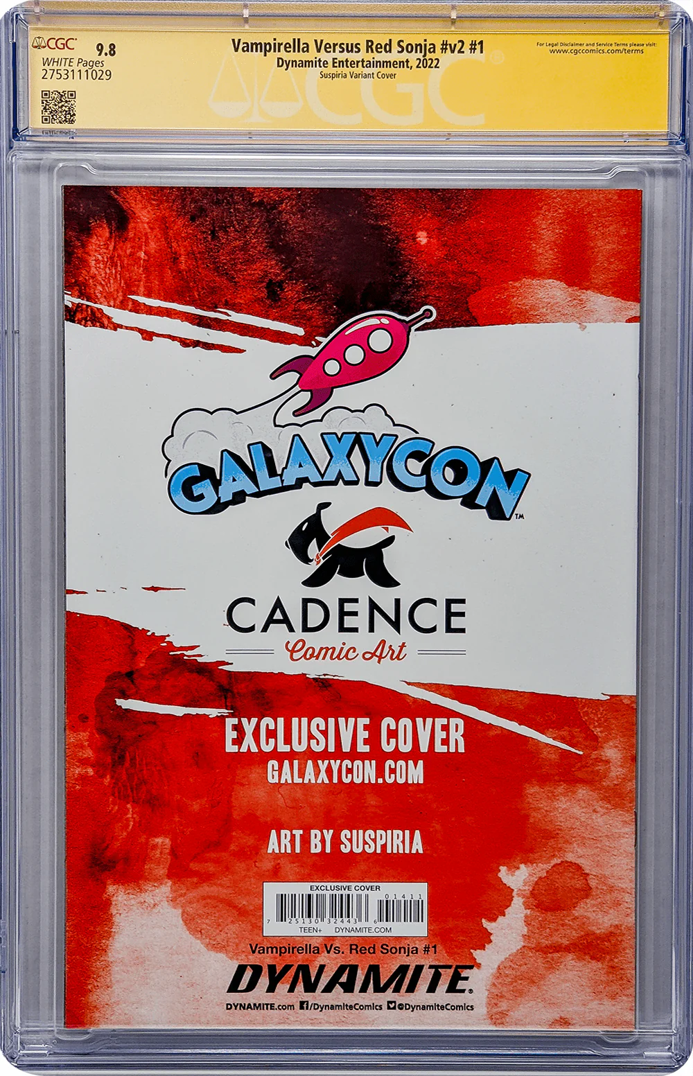 Vampirella Vs. Red Sonja #v2 #1 GalaxyCon Variant CGC Signature Series 9.8 Signed Suspiria - Image 13