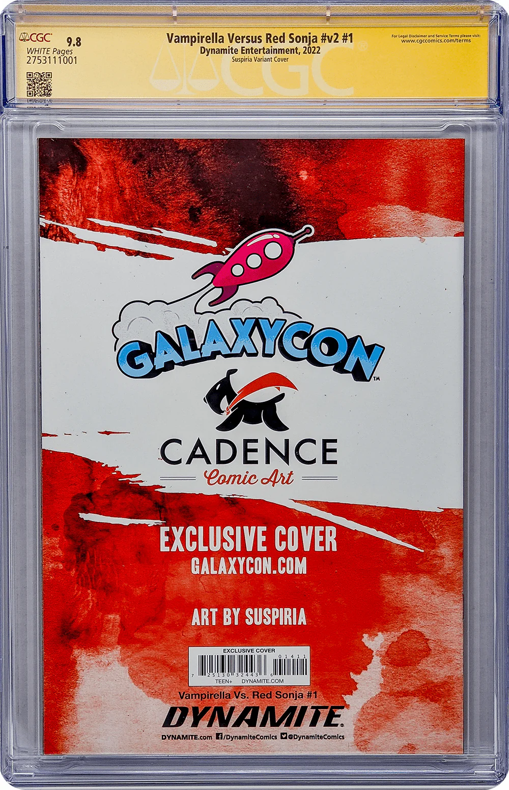 Vampirella Vs. Red Sonja #v2 #1 GalaxyCon Variant CGC Signature Series 9.8 Signed Suspiria - Image 15