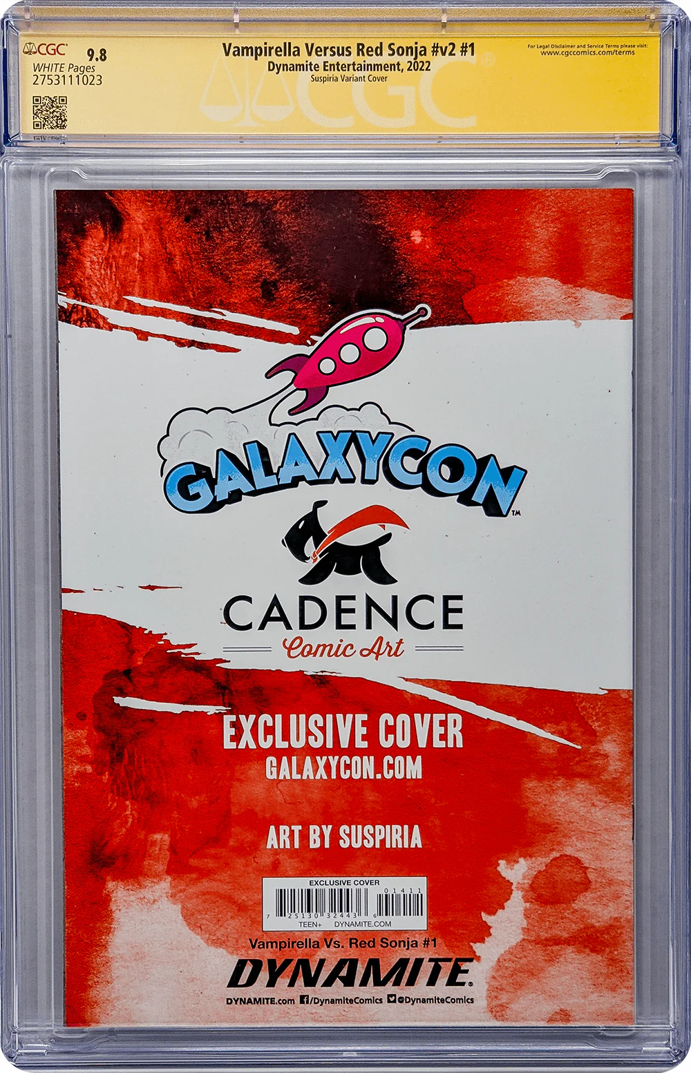 Vampirella Vs. Red Sonja #v2 #1 GalaxyCon Variant CGC Signature Series 9.8 Signed Suspiria - Image 17