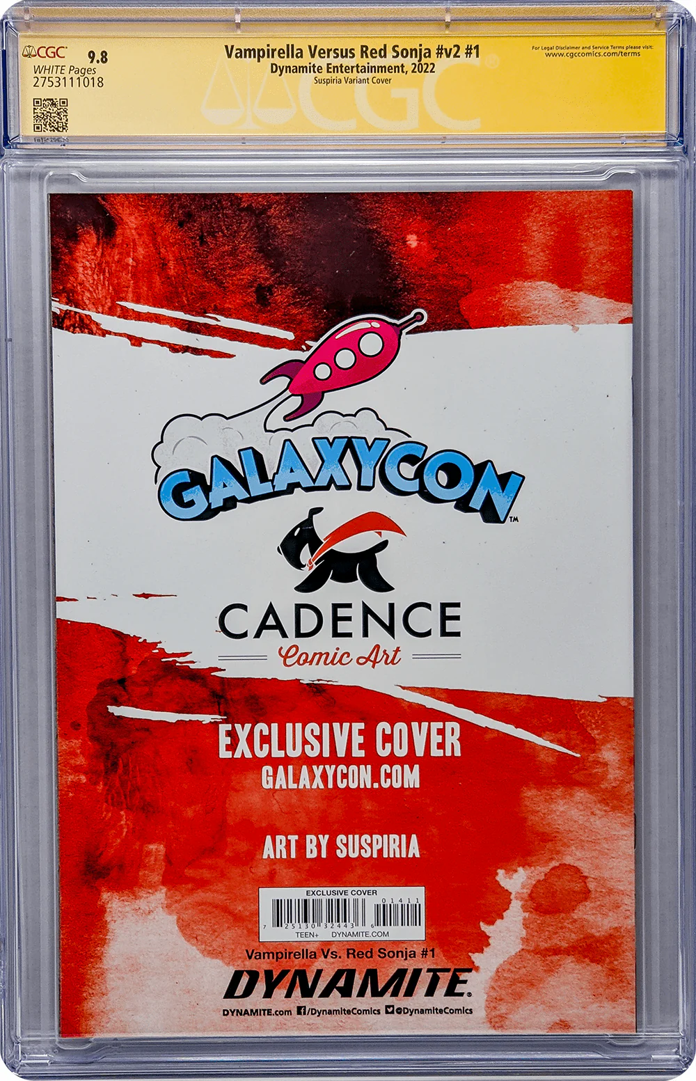 Vampirella Vs. Red Sonja #v2 #1 GalaxyCon Variant CGC Signature Series 9.8 Signed Suspiria - Image 19