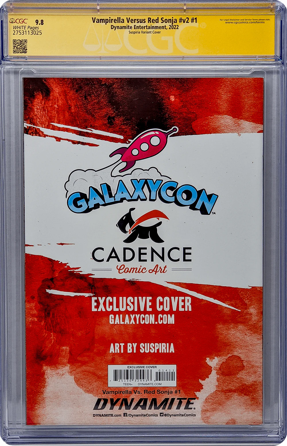 Vampirella Vs. Red Sonja #v2 #1 GalaxyCon Variant CGC Signature Series 9.8 Signed Suspiria - Image 27